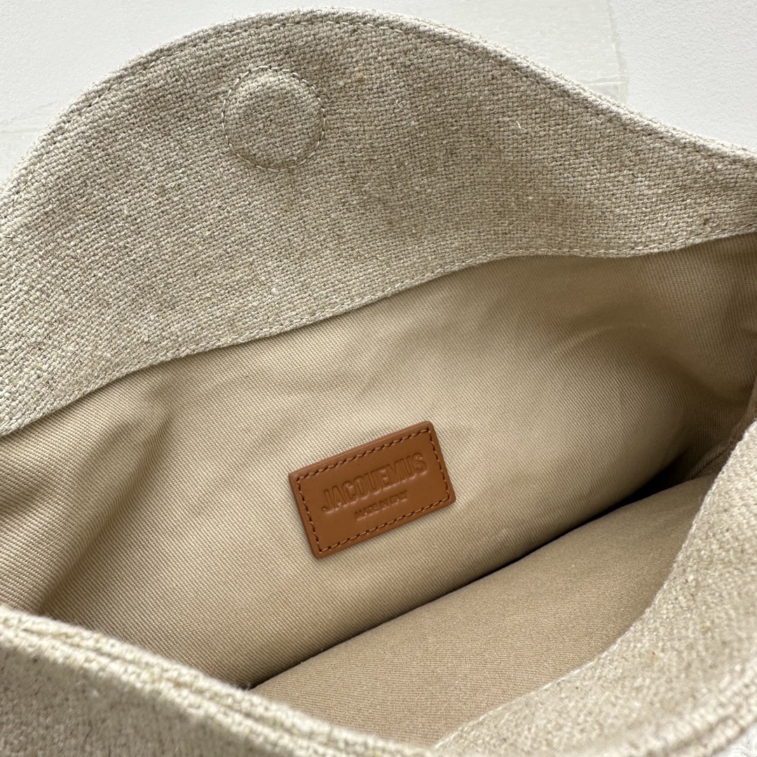 Ja*qvemvs mesh beach tote bag-23*42*11.5cm