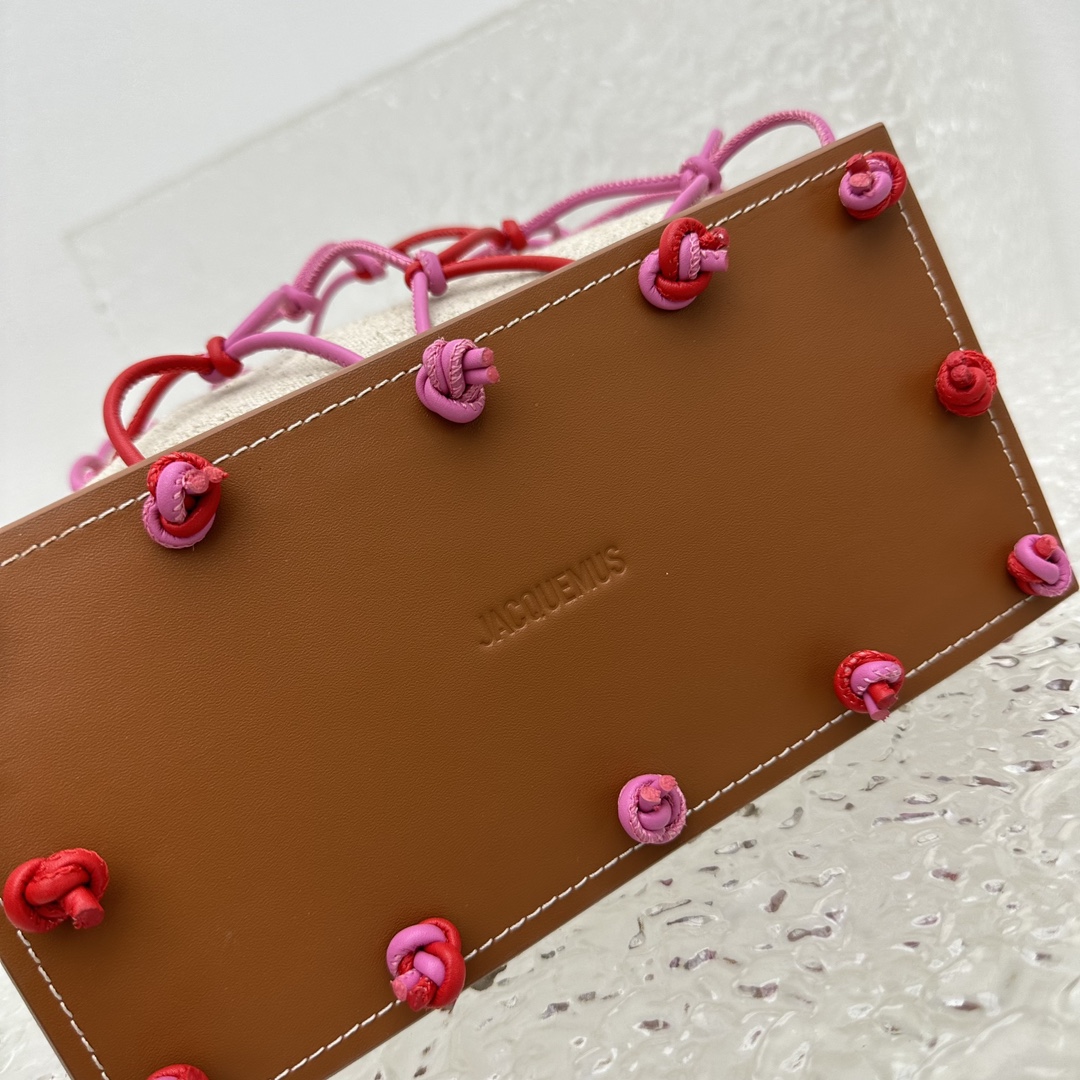 Ja*qvemvs mesh beach tote bag-23*42*11.5cm