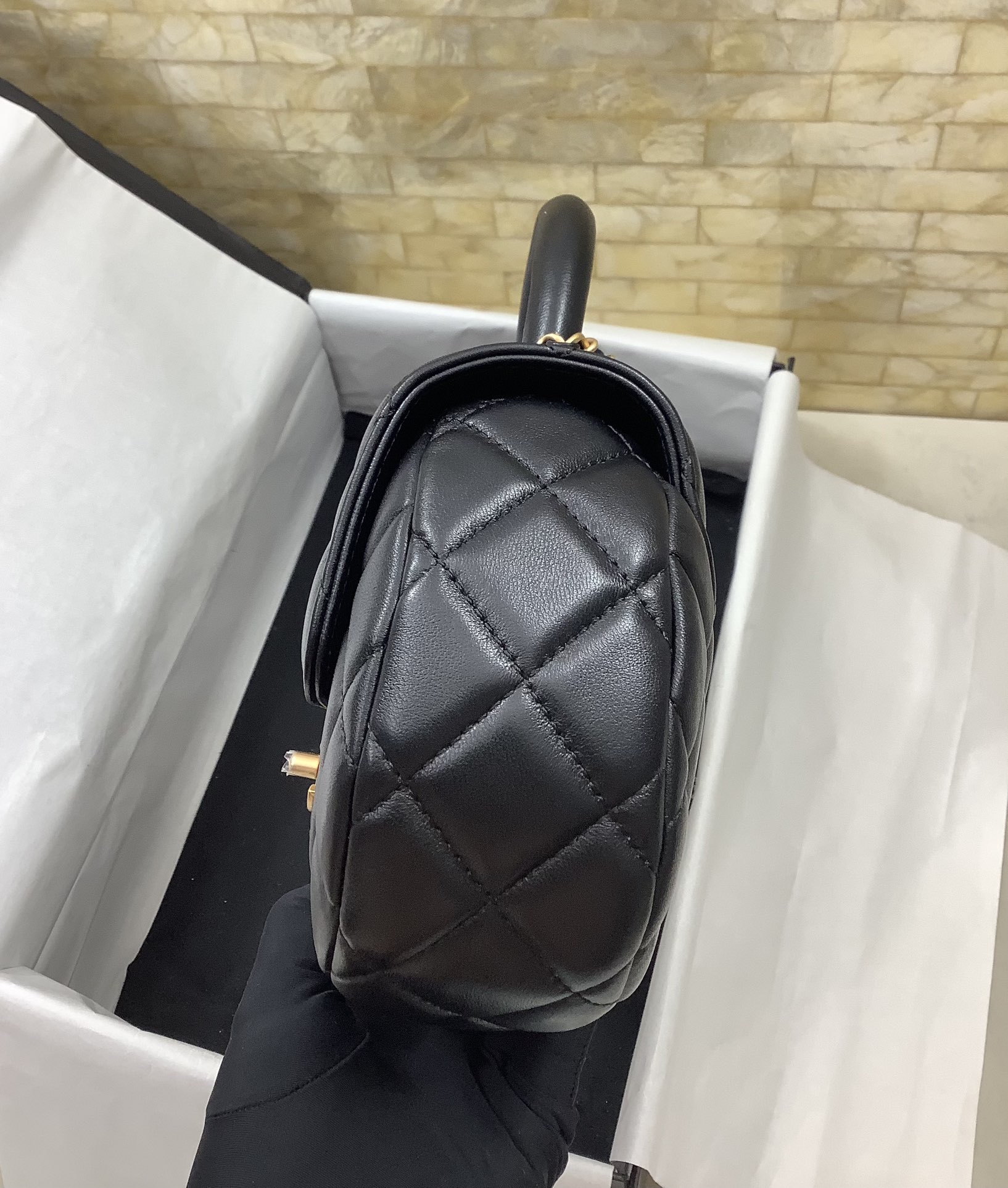 Ch@nel 2024SS Grip Mini Bag-13.5*23.5*5.5CM