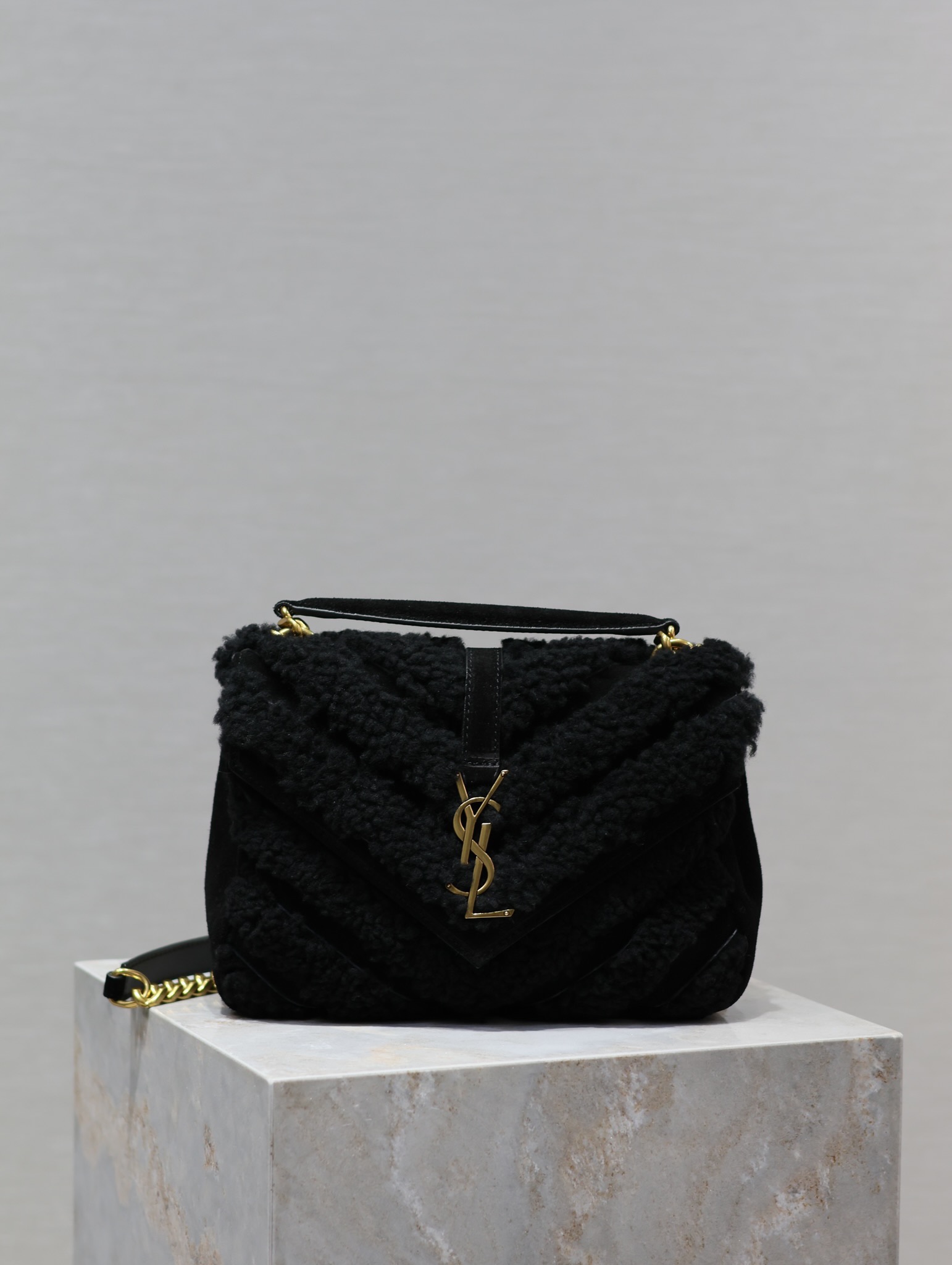 YS L Monogram College Bag-24*17*7CM
