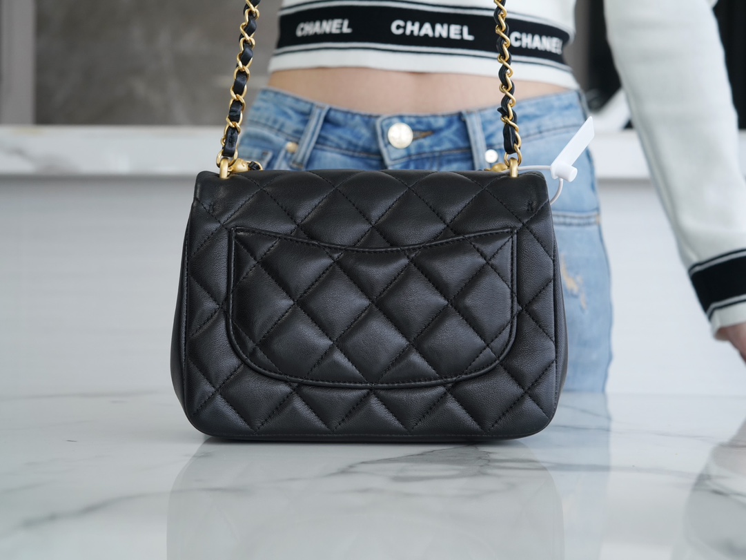 Ch@nel Flap Bag-12.5*17*5CM