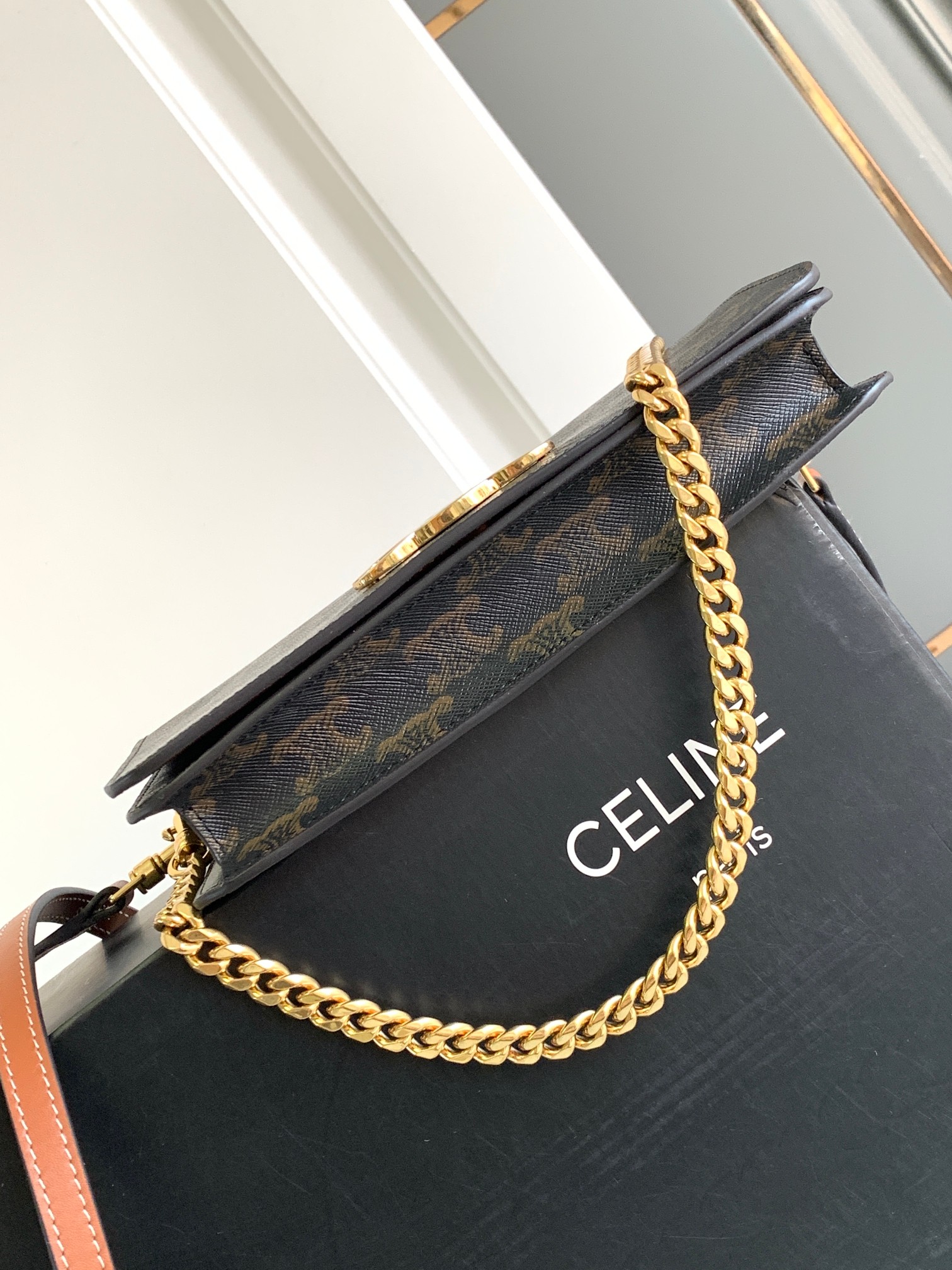 Ce**e multi pochette triomphe bag-20.5x11x4cm