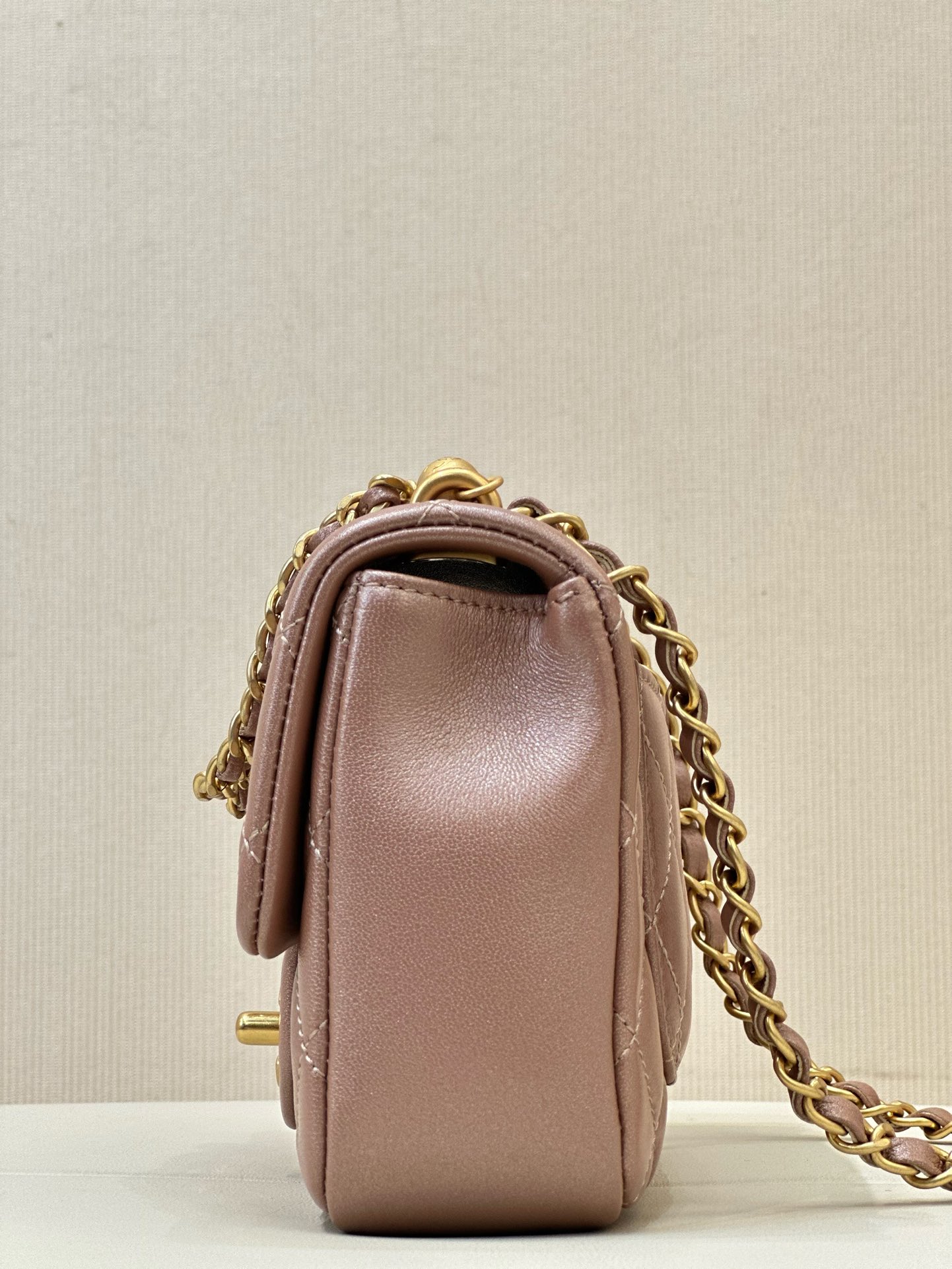 Ch@nel Flap Bag-12.5*17*5CM