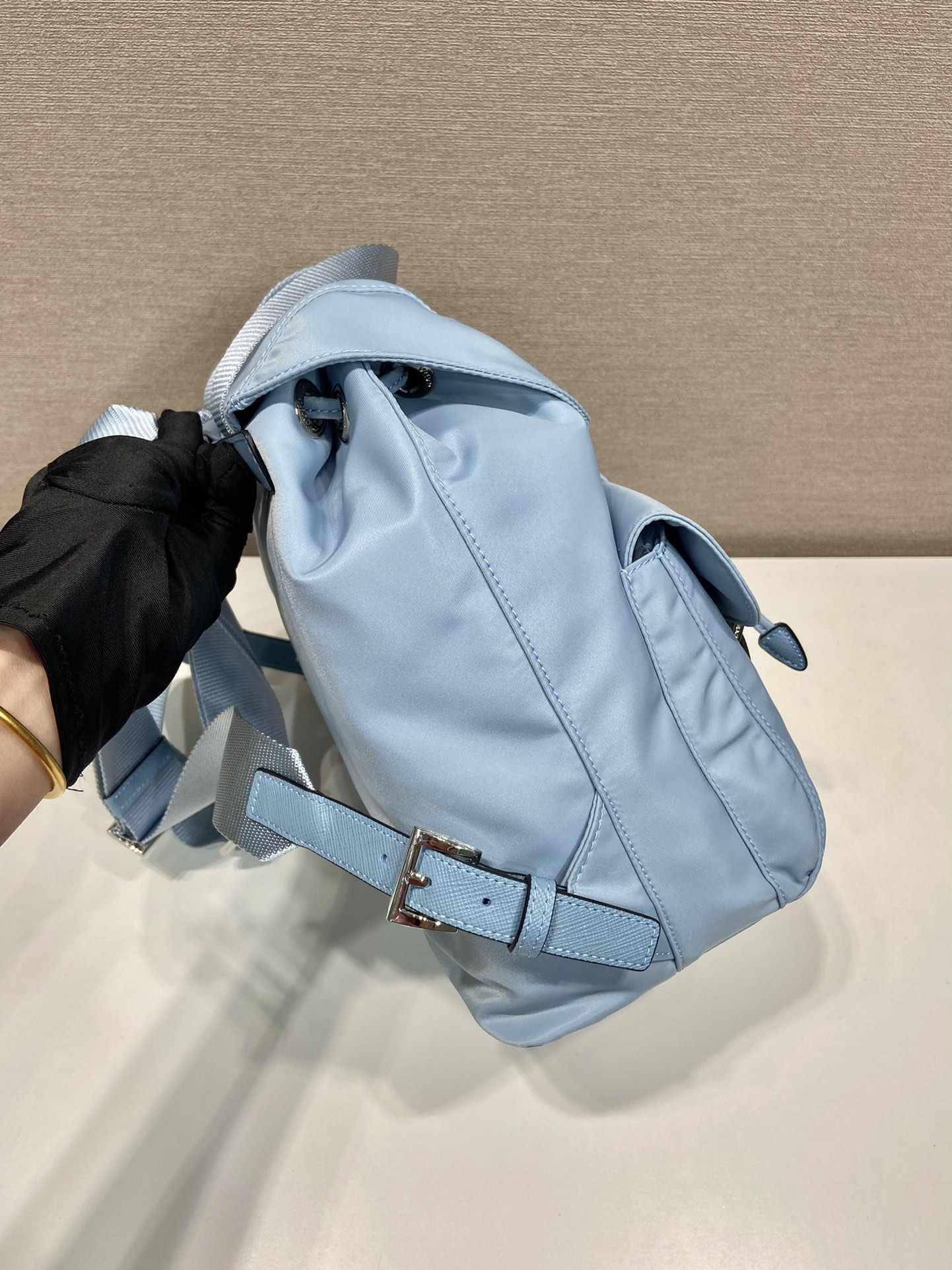 Pra*a re-nylon 1bz677 backpack-12*23.5*28cm