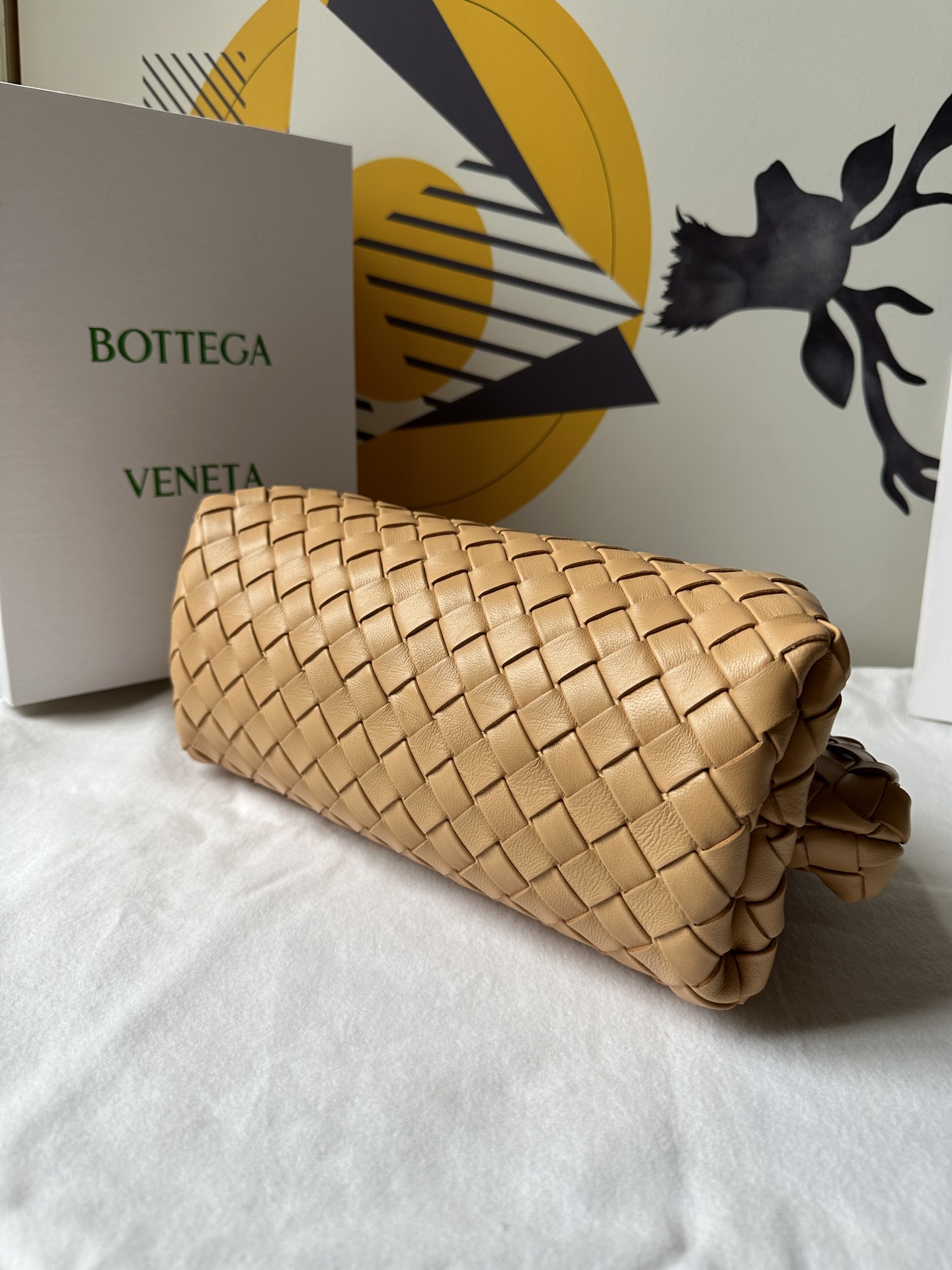 bo*te*ga Ve*ne*ta lauren 1980 teen leather clutch-31.5*16.5*11cm