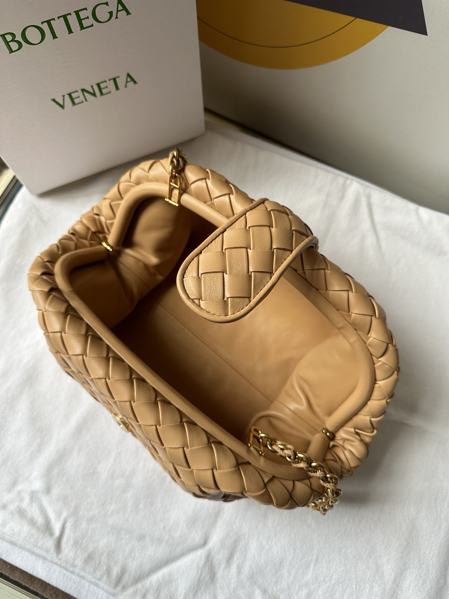 bo*te*ga Ve*ne*ta lauren 1980 teen leather clutch-31.5*16.5*11cm