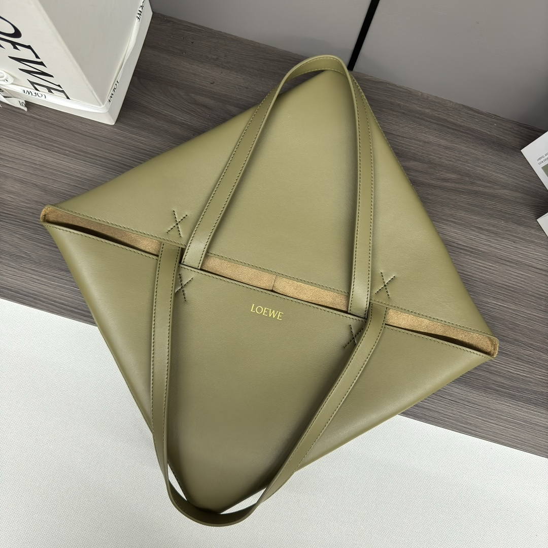 L0ew* puzzle fold leather tote-42*18*41cＭ