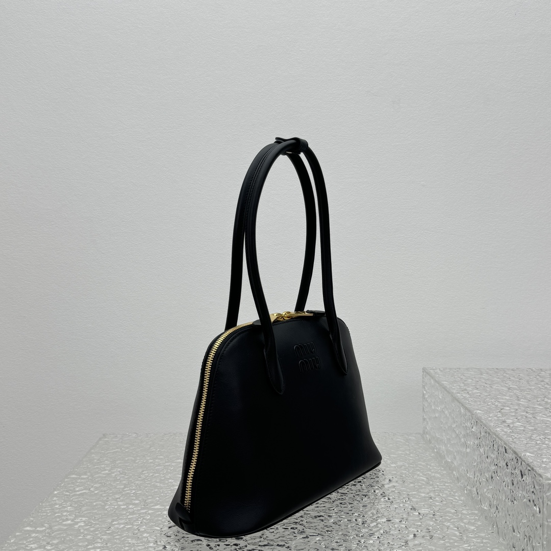 M*um*u casual style plain leather elegant style bridal logo-33*13*21cm