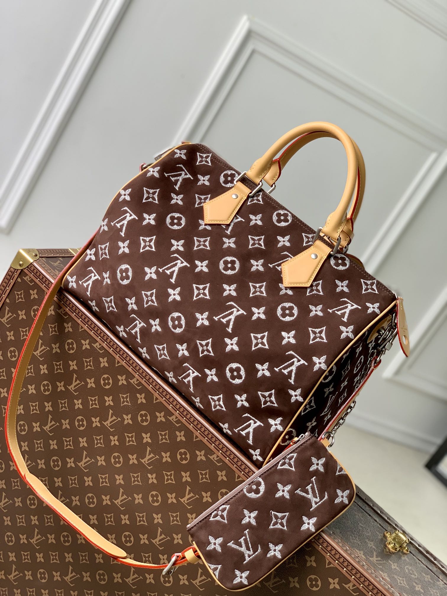 l0*is V*t0n speedy p9 bandoulière 40 monogram leather -40 x 26 x 23cm