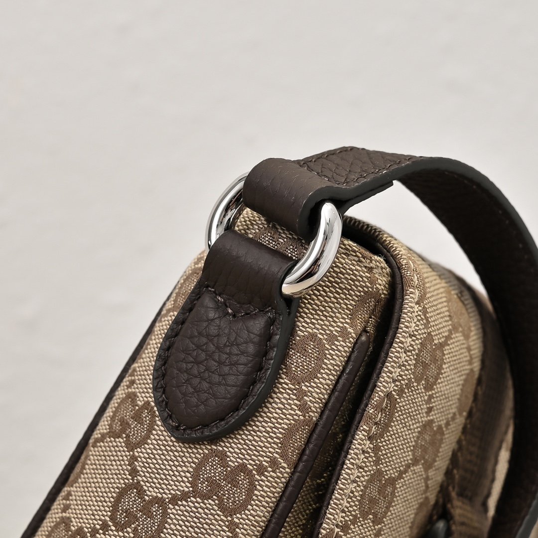 Mini GG Shoulder Bag in Beige And Ebony GG Bag-13*20*5.5CM