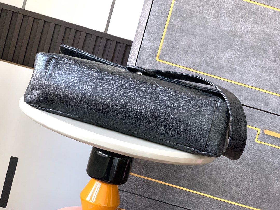 Ch@nel Black Cambon Large Tote-43CM