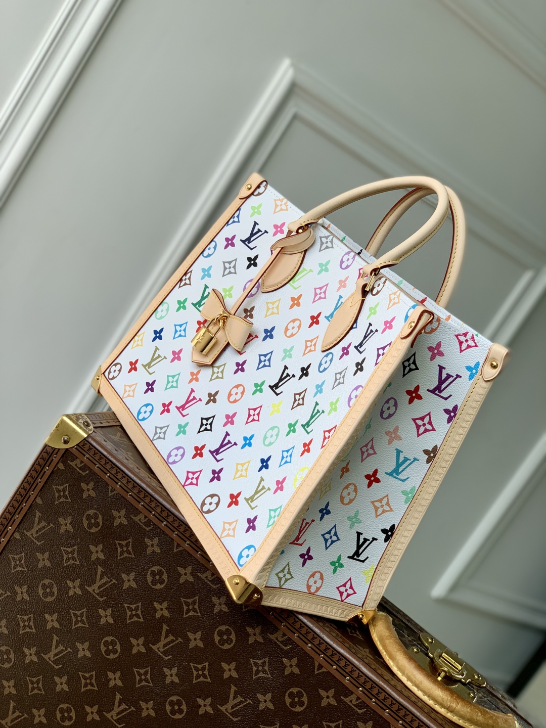 LV x TM OnTheGo MM Other Monogram Canvas - Bags and Small Leather Goods-27 x 14 x 35CM