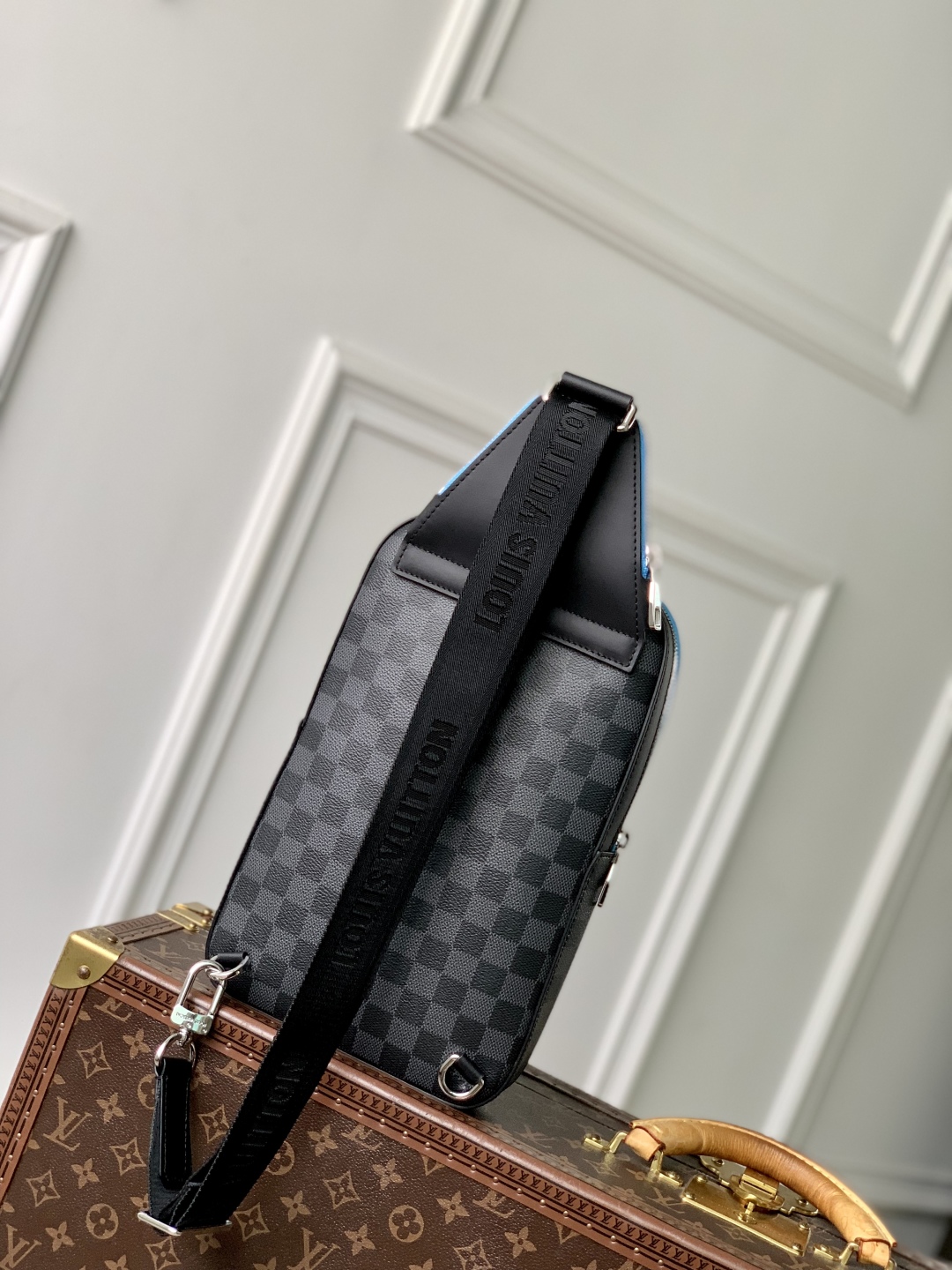 l0vis Vvtt0n damier graphite avenue bag-20 *31 x*10cm