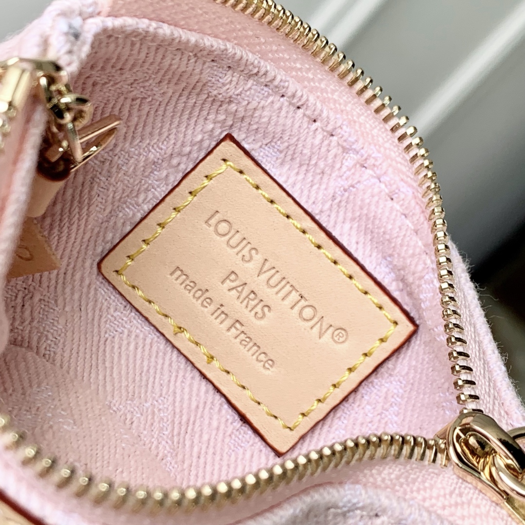 l0vis Vvtt0n monogram denimwallet - 12 x 7 x 1.5cm