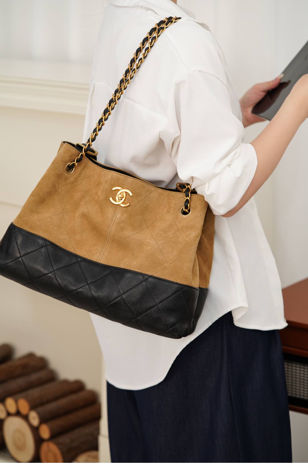 Ch@nel 2025SS Handbags-36*24*12CM