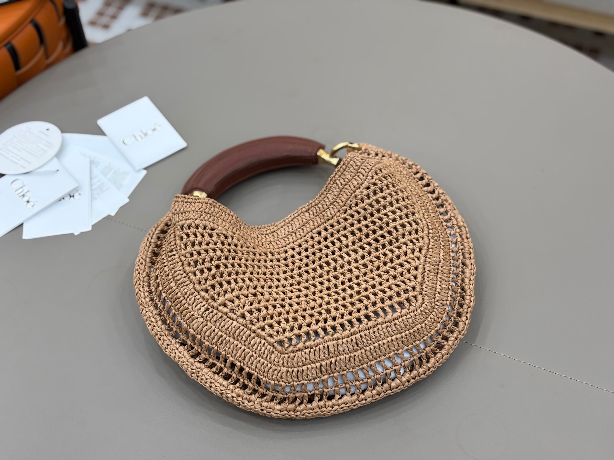 Ch10é 25s summer banana hobo bag-36*21.5*2cm