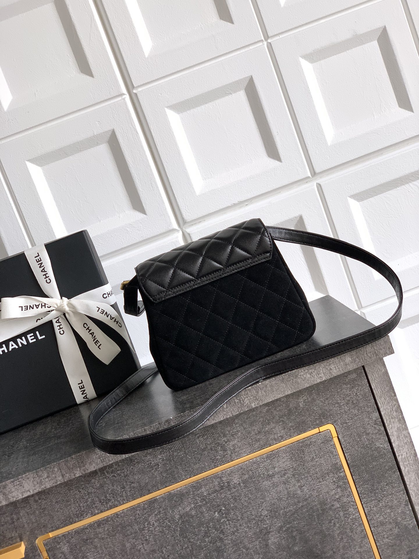 Ch@nel Flap Bag-14.5 X 18 X 6.5CM