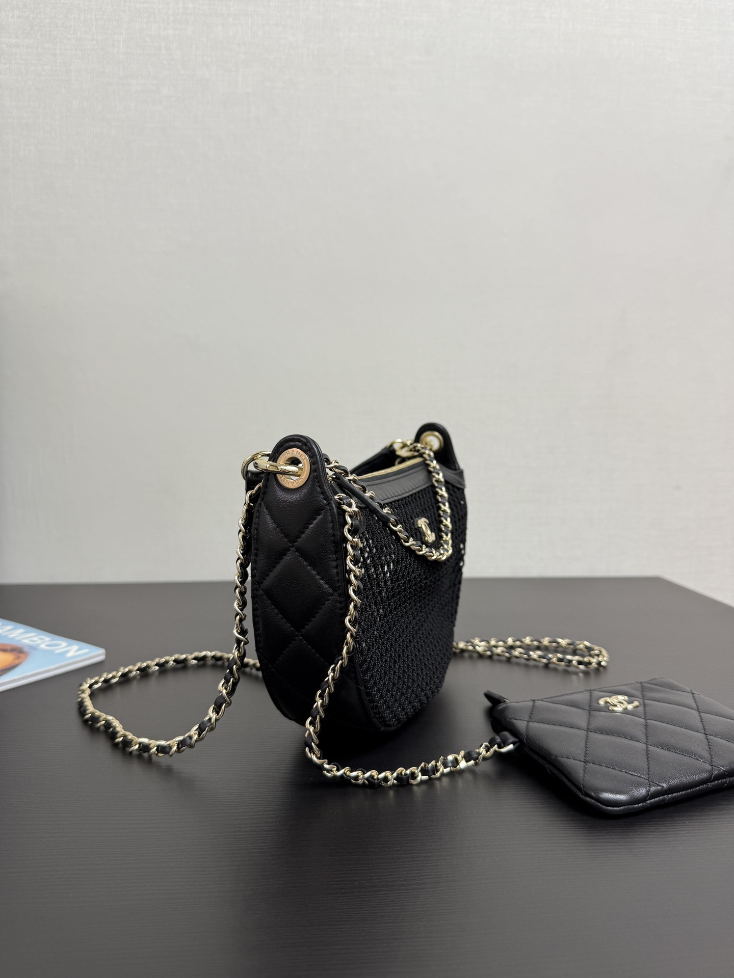 Ch@nel 2025SS Clutch With Chain Bag-15x22x6CM