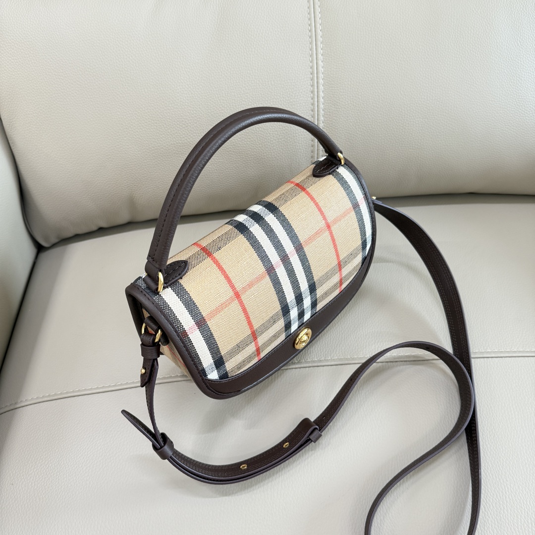 Bv*b*rry mini highlands bag​ in sand-24.5x8x 18cm