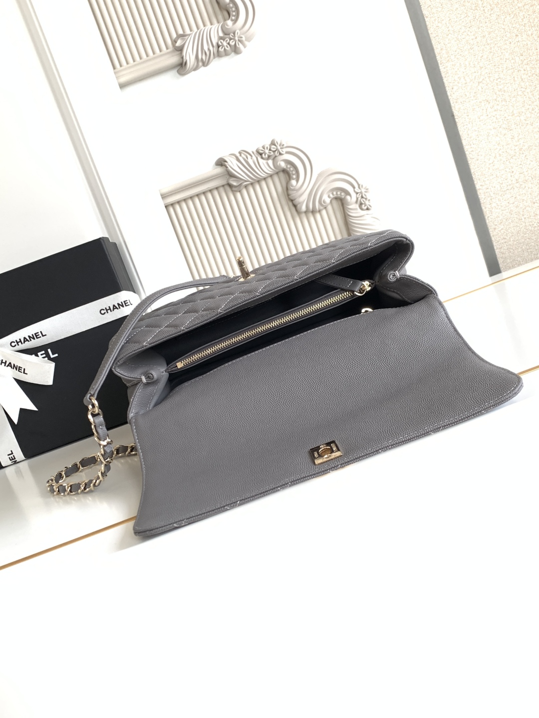 Ch@nel coco handle Flap Bag-24CM