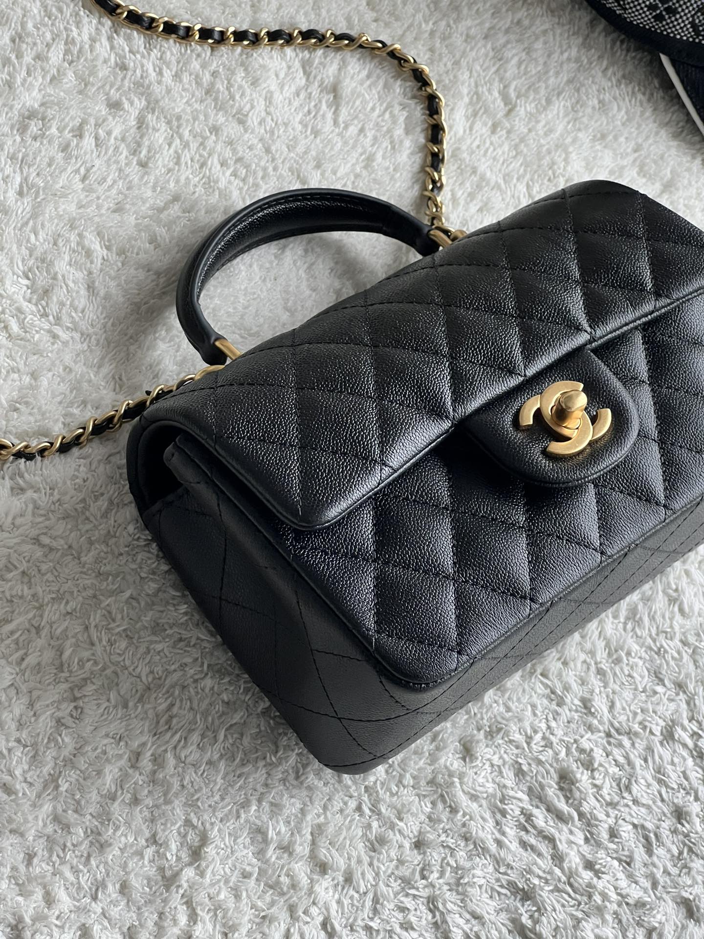 Ch@nel Flap Bag Mini CF handle -20*13*9cm