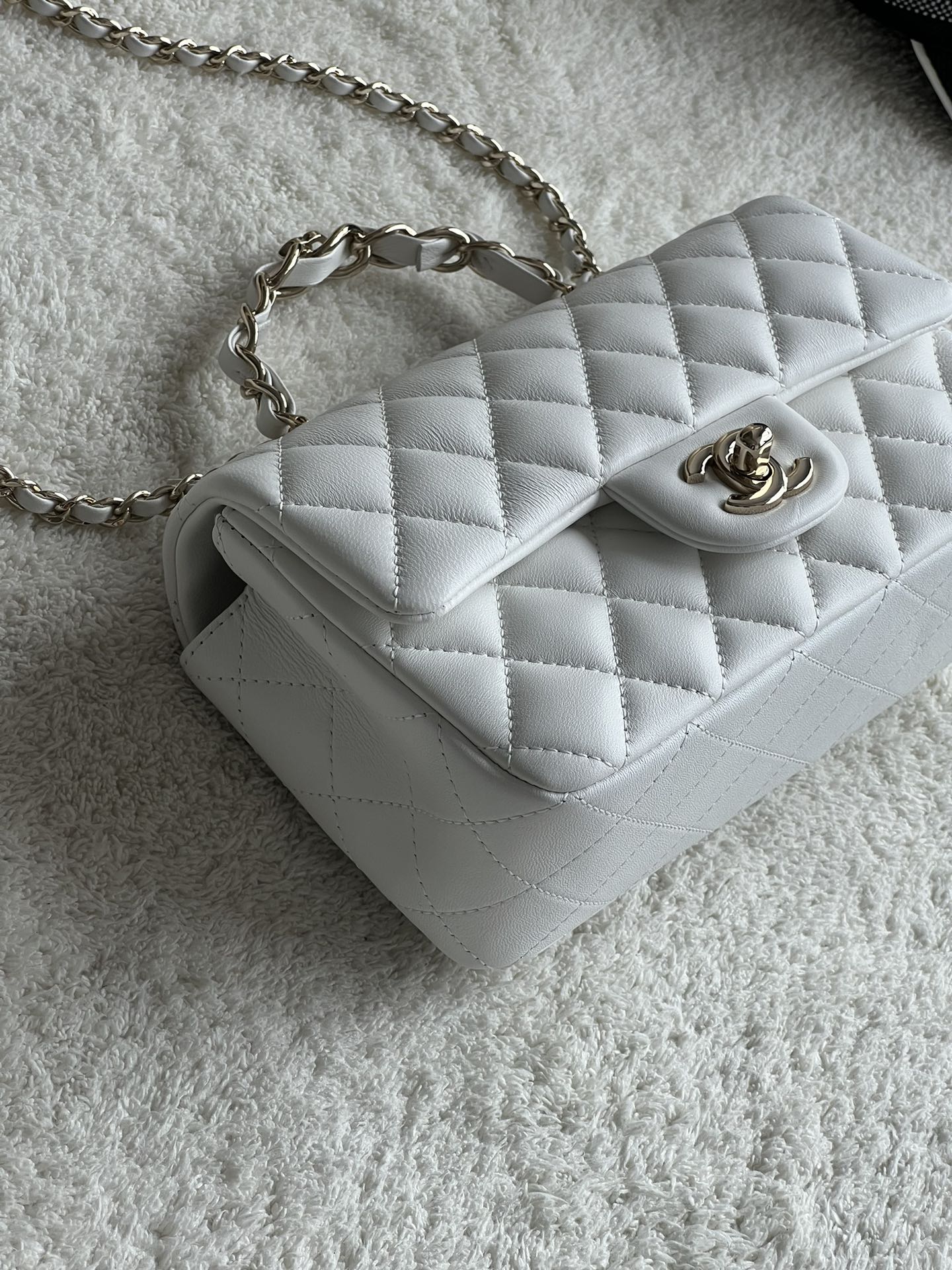 Ch@nel Flap Bag Mini CF handle -20*12*6cm