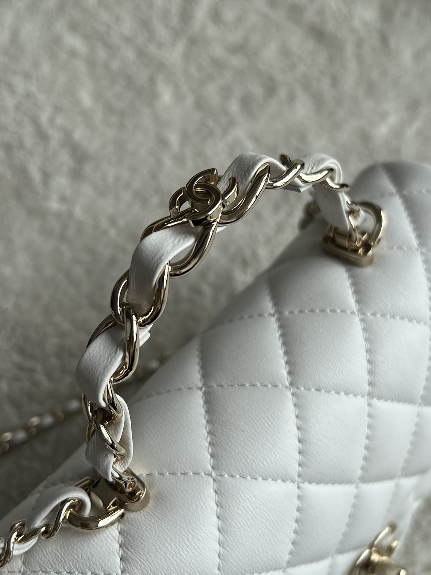 Ch@nel Flap Bag Mini CF handle -20*12*6cm