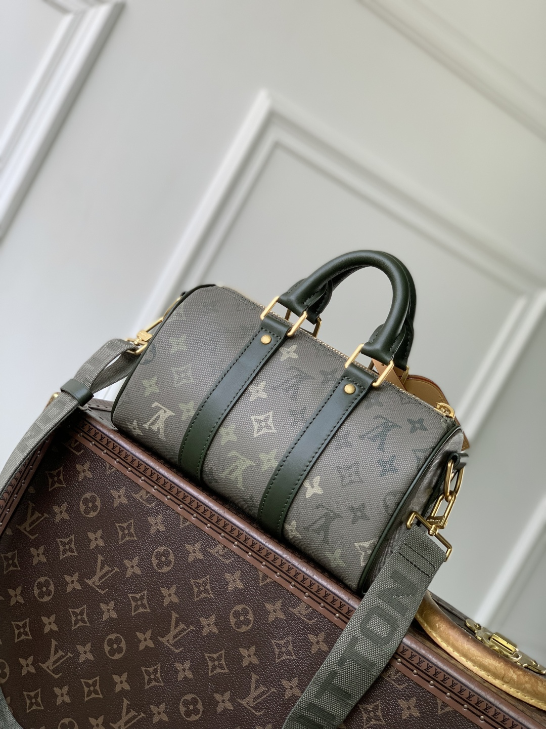Lv Keepall Bandoulière 25-15*11*25CM