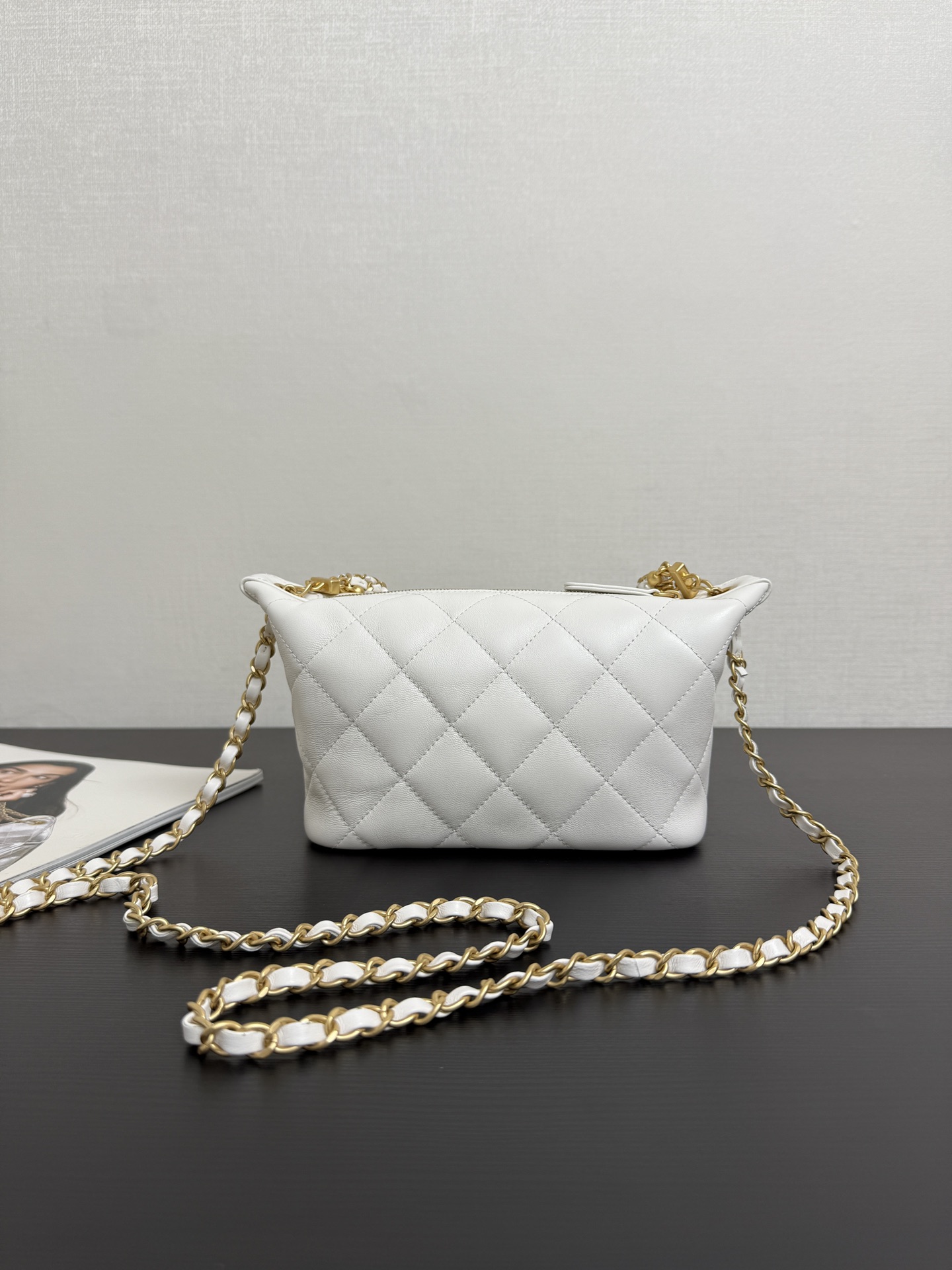 Ch@nel Hobo Handbag-13*23.5CM