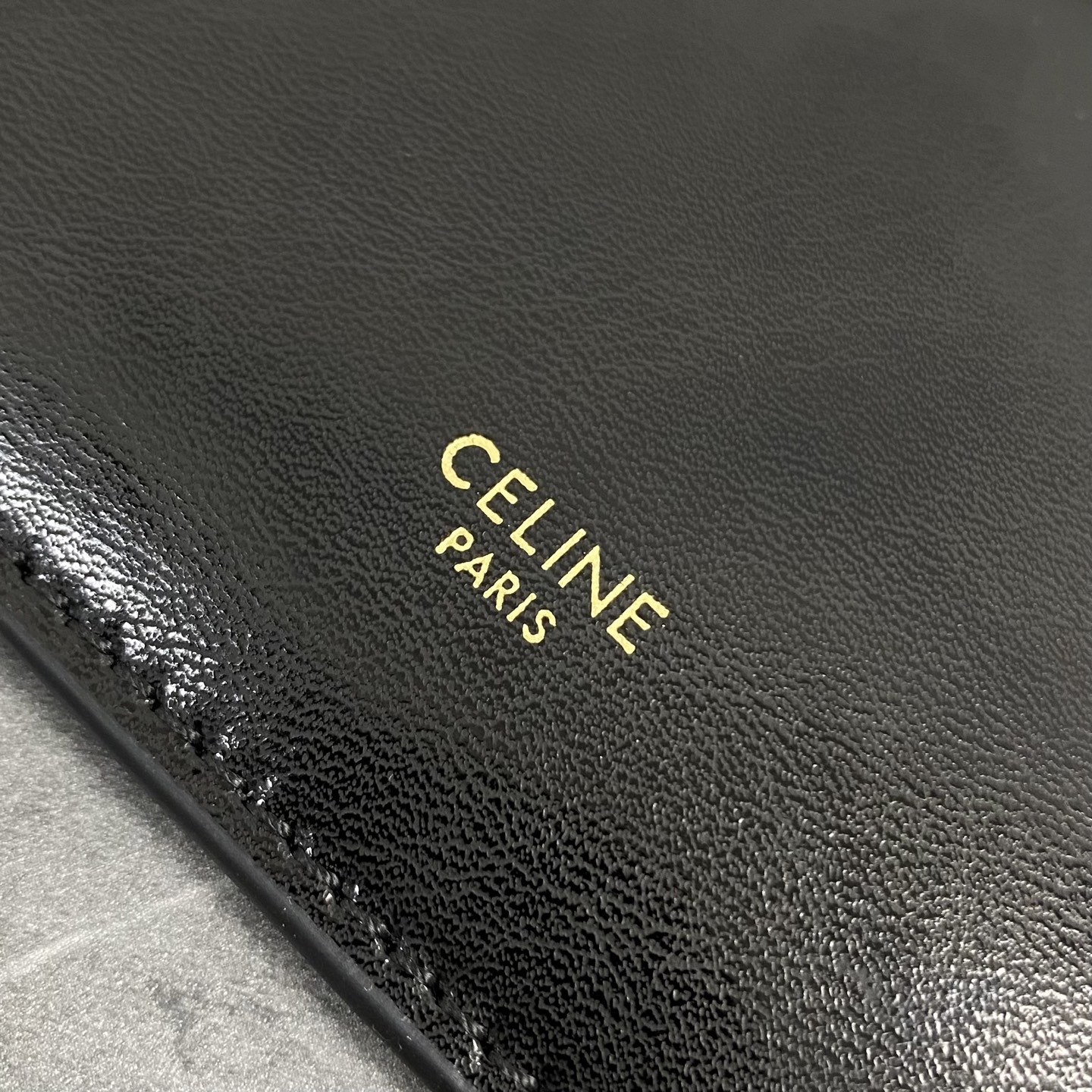 Celin* Flat Cabas New Luggage in Glossy Calfskin Bag-44.5x31.5x0.5CM