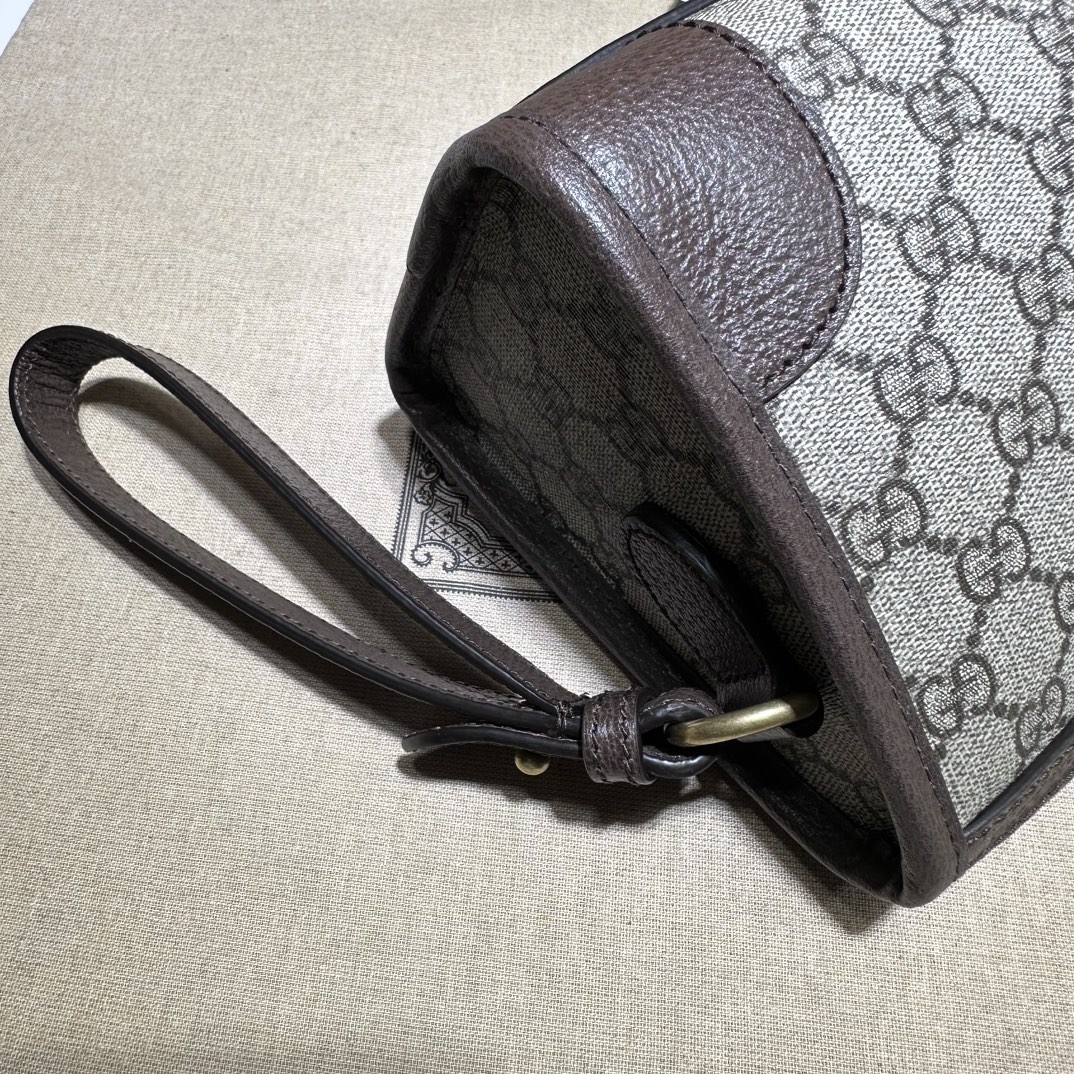 Guc*ci Ophidia Beige Pouch-24*35*10.5CM