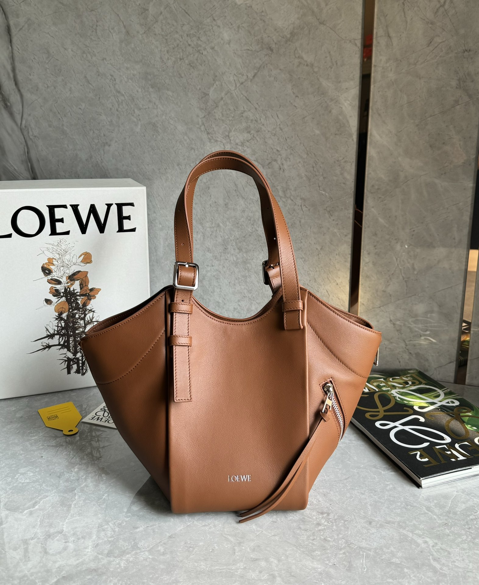Lowee Hammock Flip Bag In Classic Calfskin-15*22.5*22CM