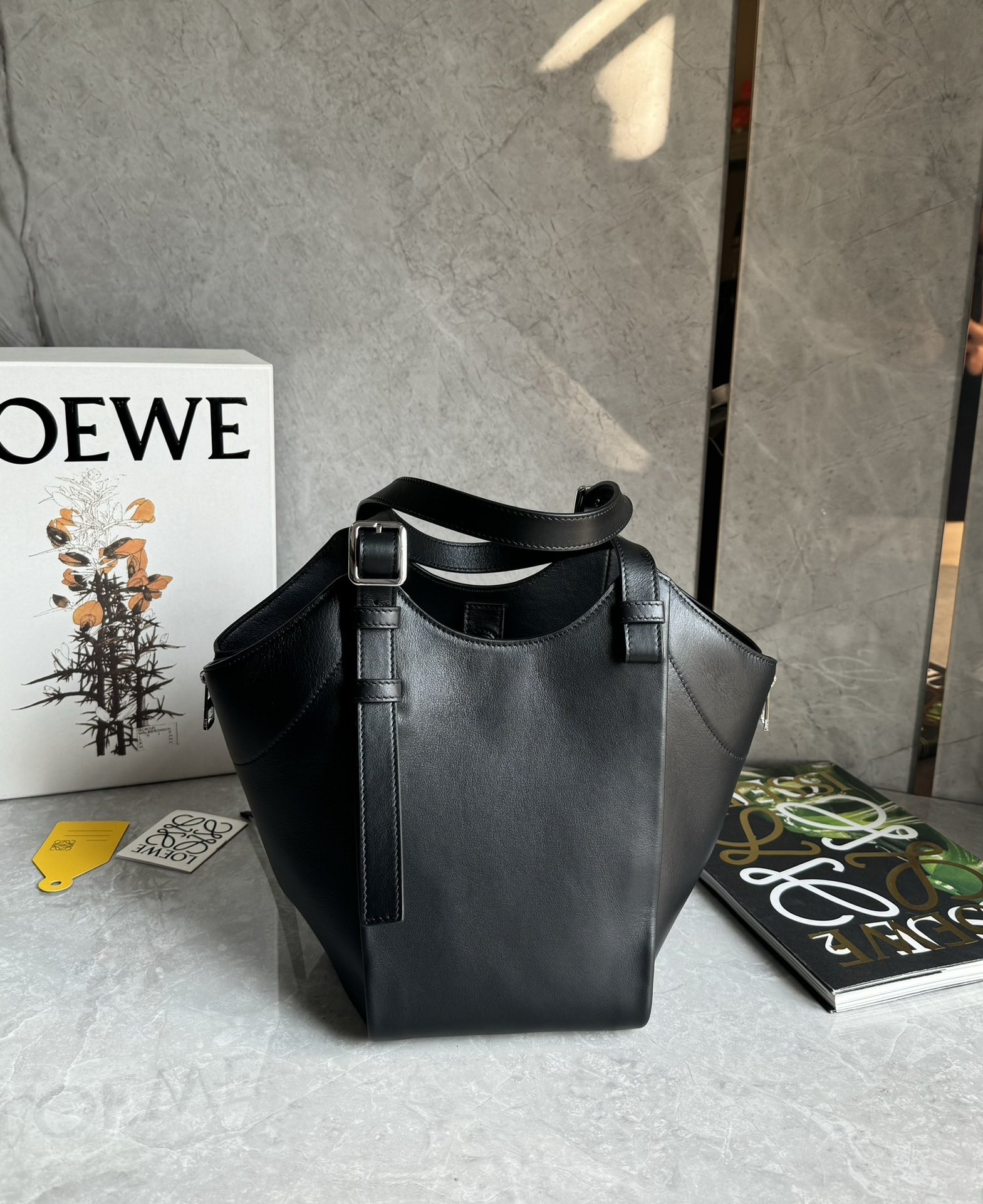 Lowee Hammock Flip Bag In Classic Calfskin-15*22.5*22CM