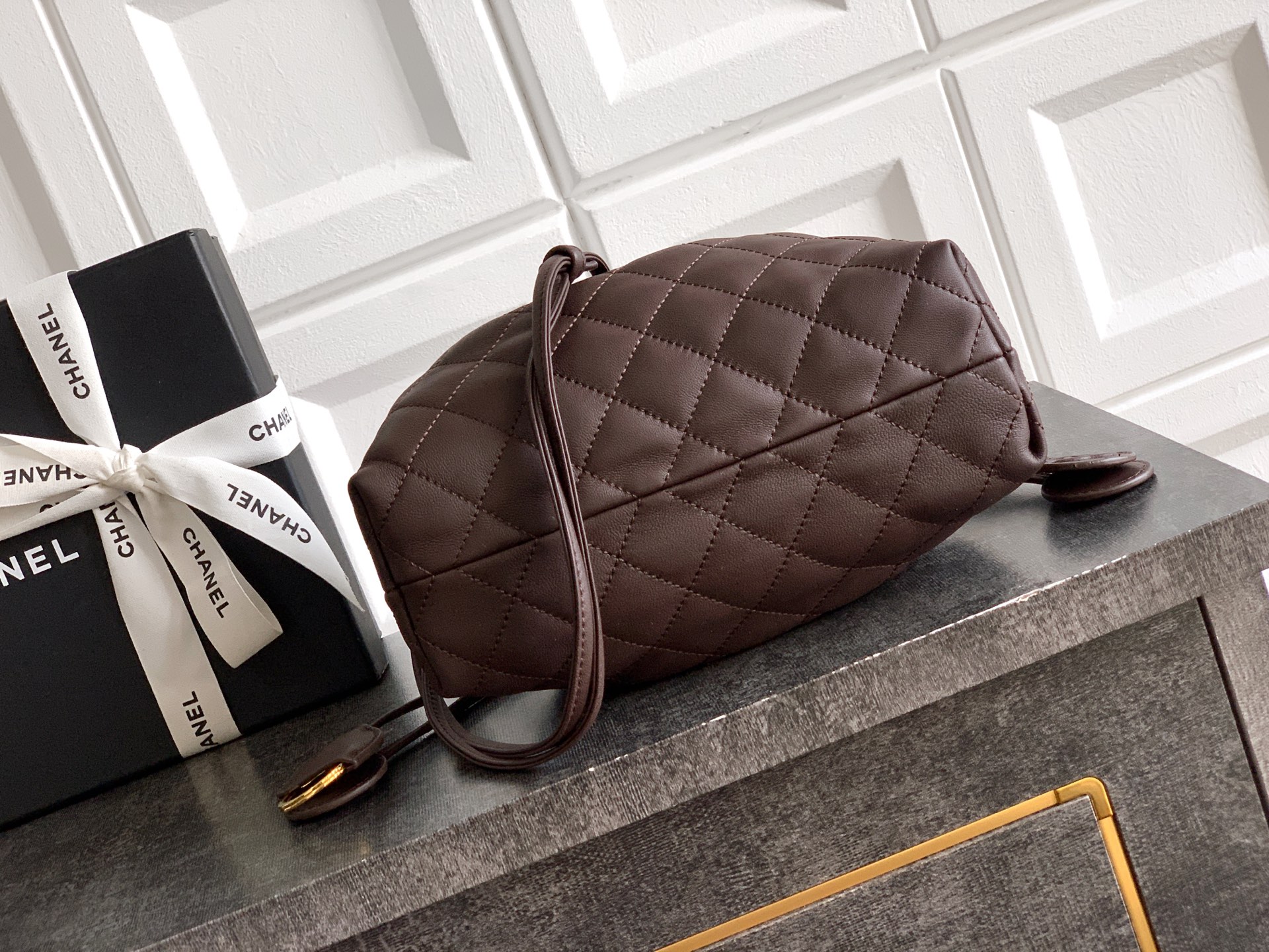 Ch@nel Spring Summer 2026 Hobo Bag-17x 22 x8CM