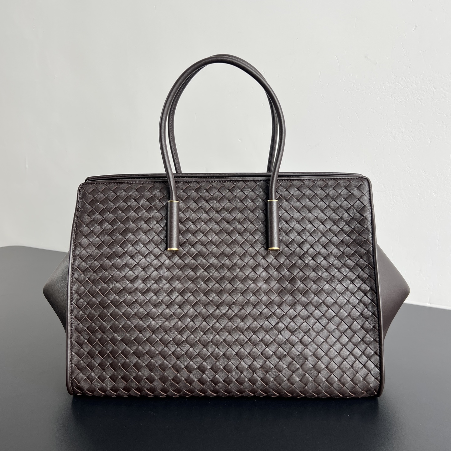 B0tt*ga Ven*ta Barbara Intrecciato Leather Tote-37x27x24CM