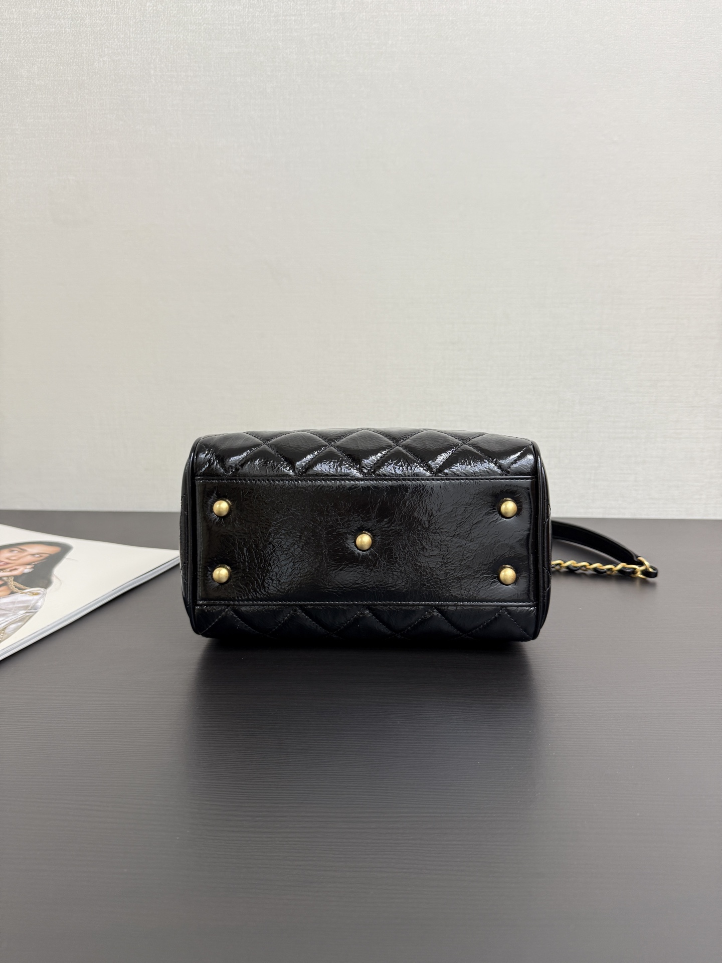 Ch@nel 25A Small Bowling Bag-21*17*13CM