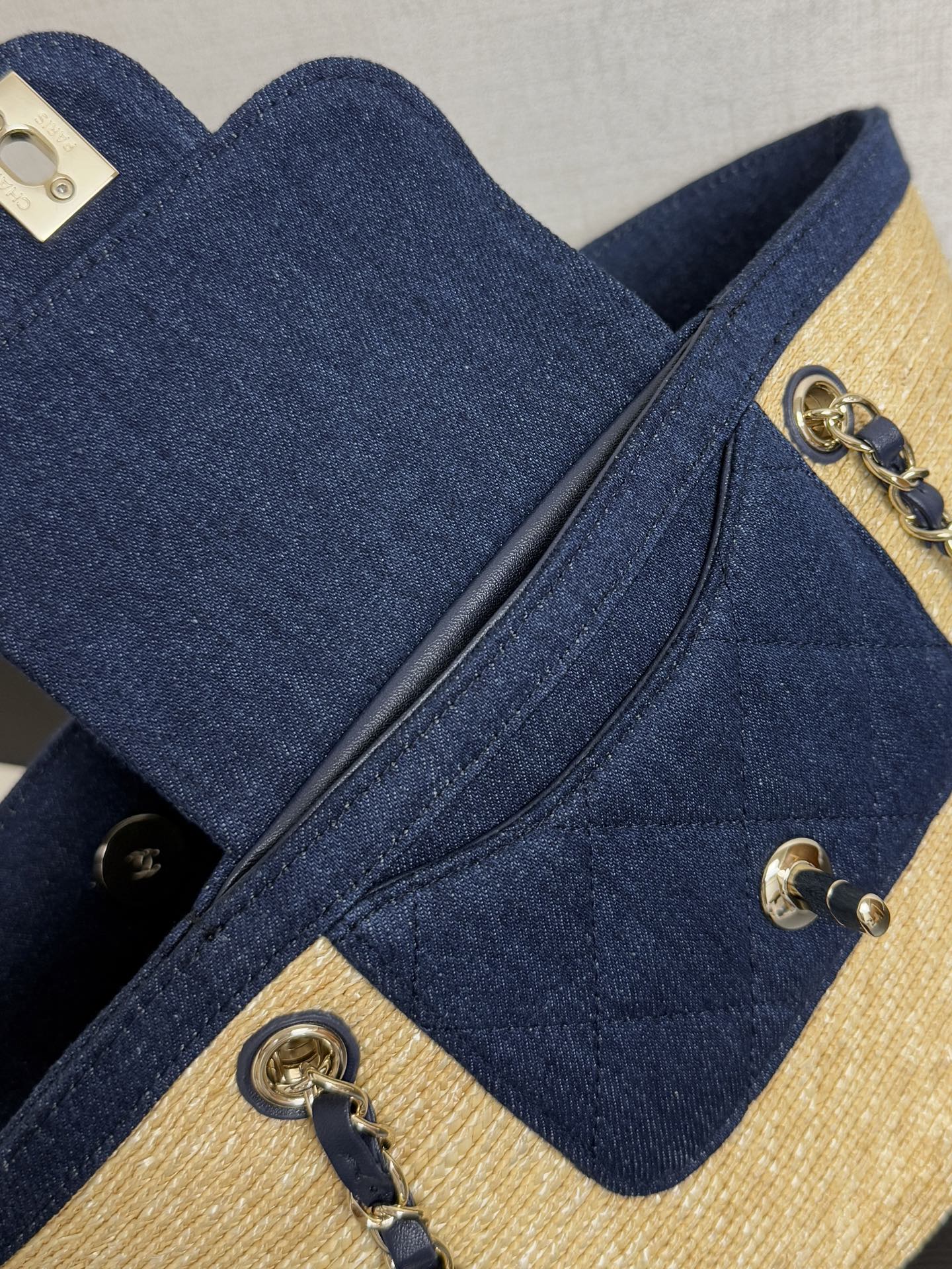 Ch@nel Small Shopping Tote Bag-34*17*12.5CM