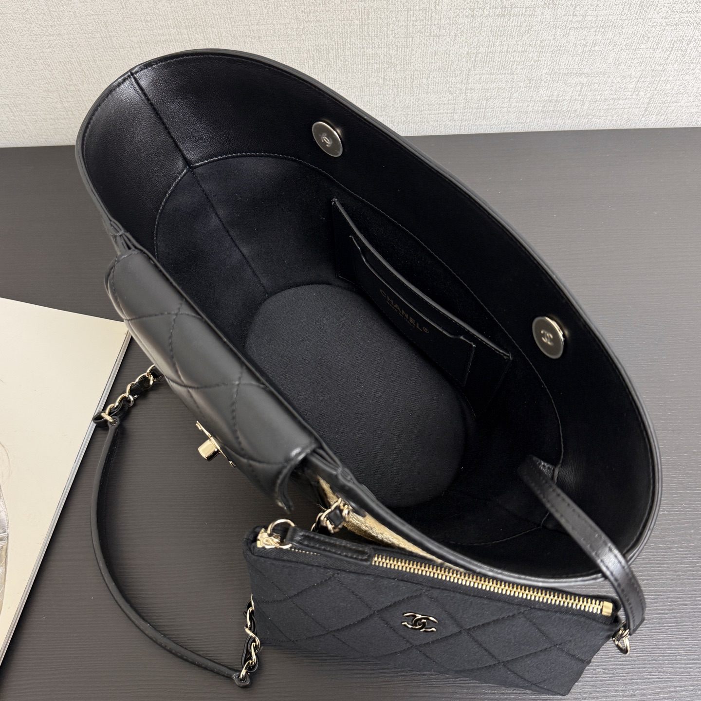 Ch@nel Small Shopping Tote Bag-34*17*12.5CM