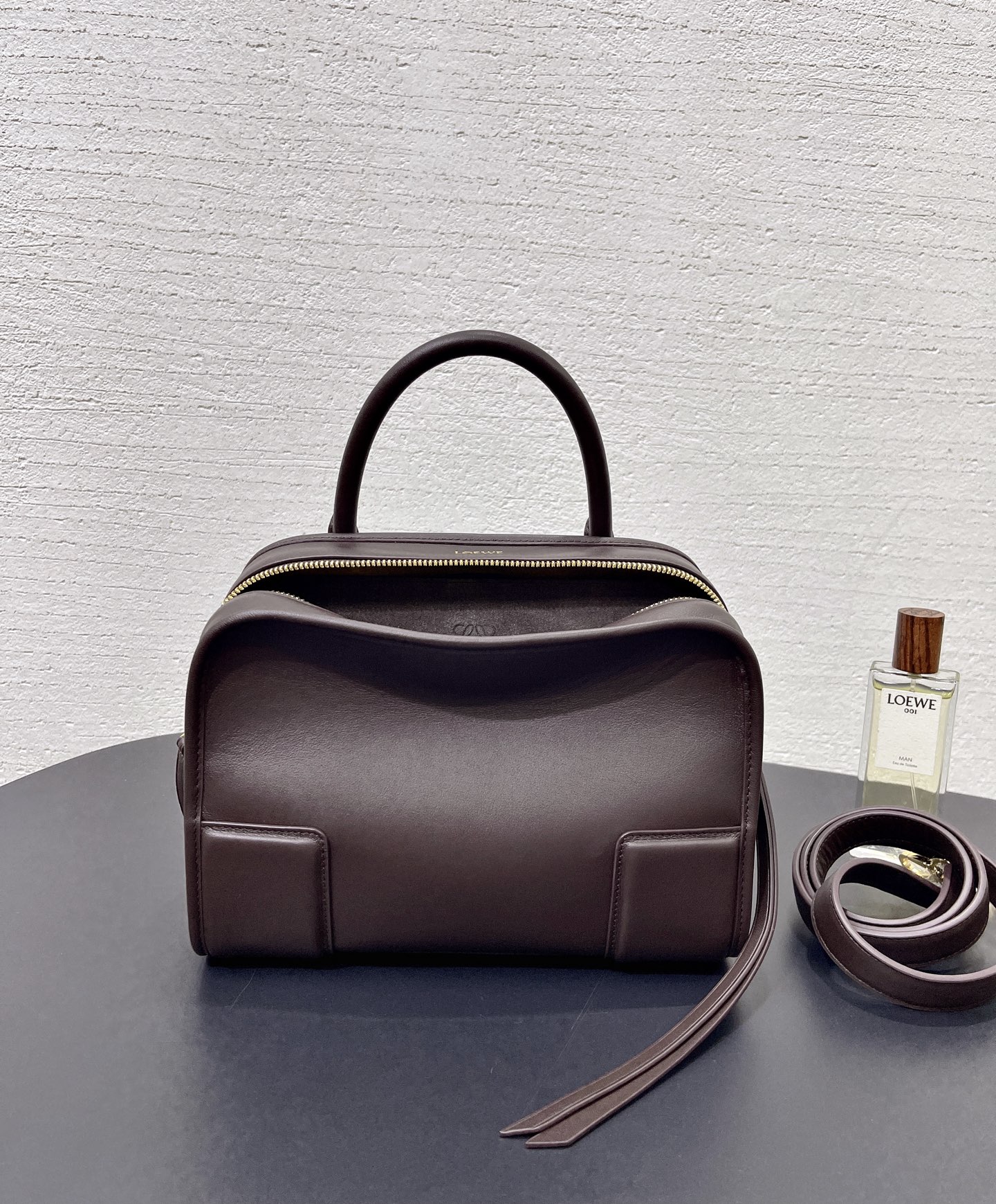 LOE*WE Amazona Mini Leather Top Handle Bag-24.5*10*18.5CM