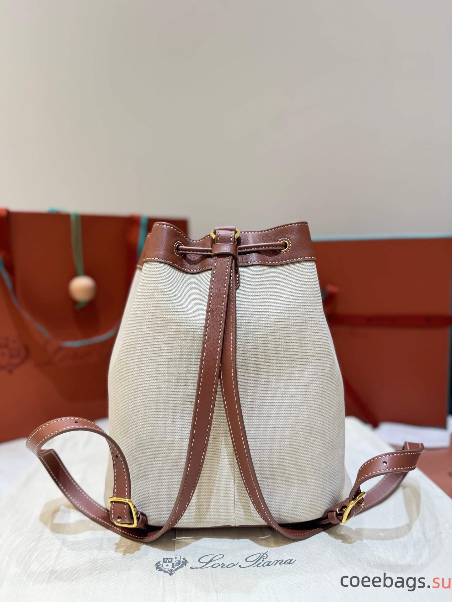 L0r0 P1ana Extra Drawstring L27 Backpack-25x 27x14CM