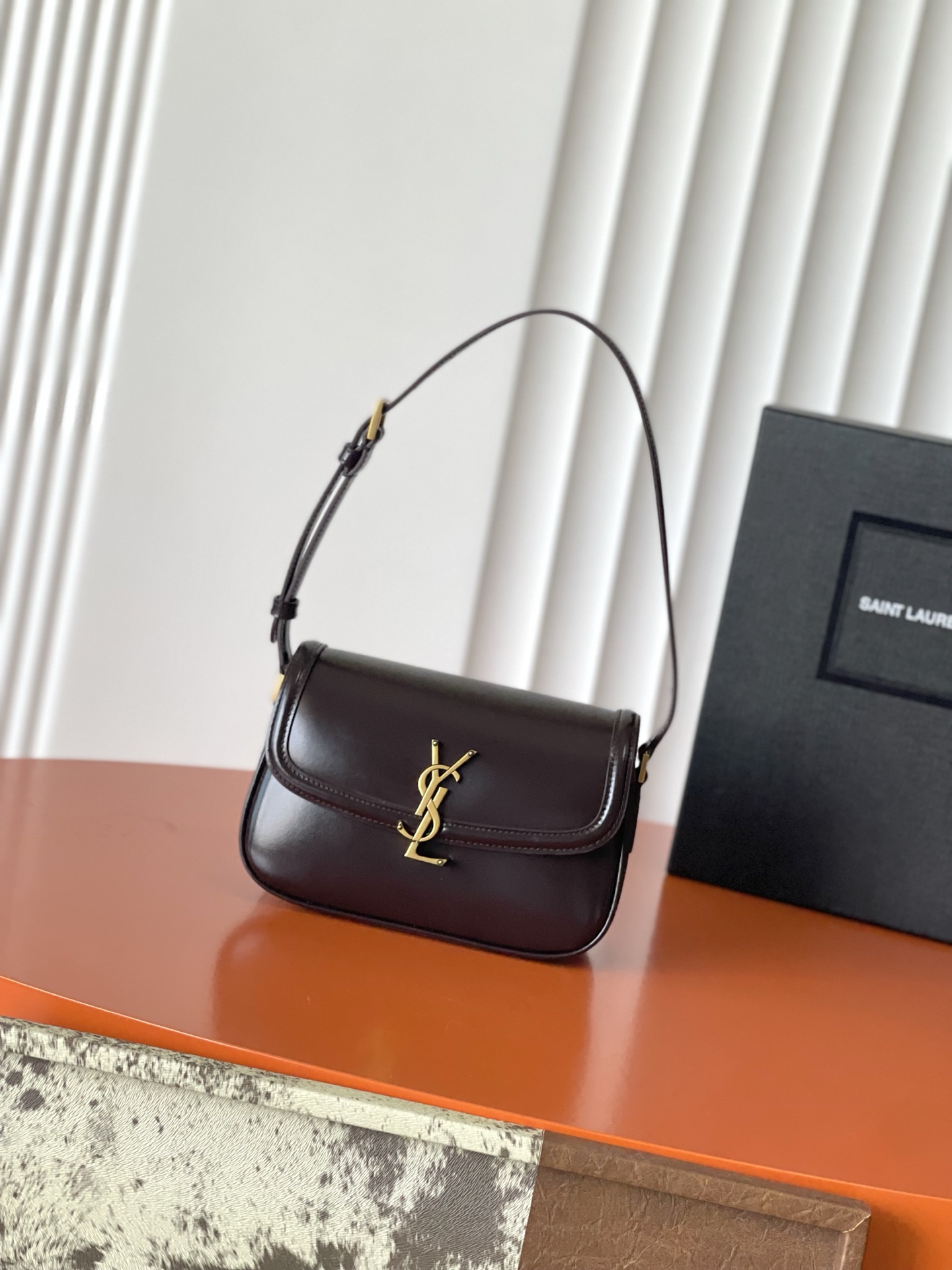 YS L Solferino LeatherBag-18x13x6.5CM