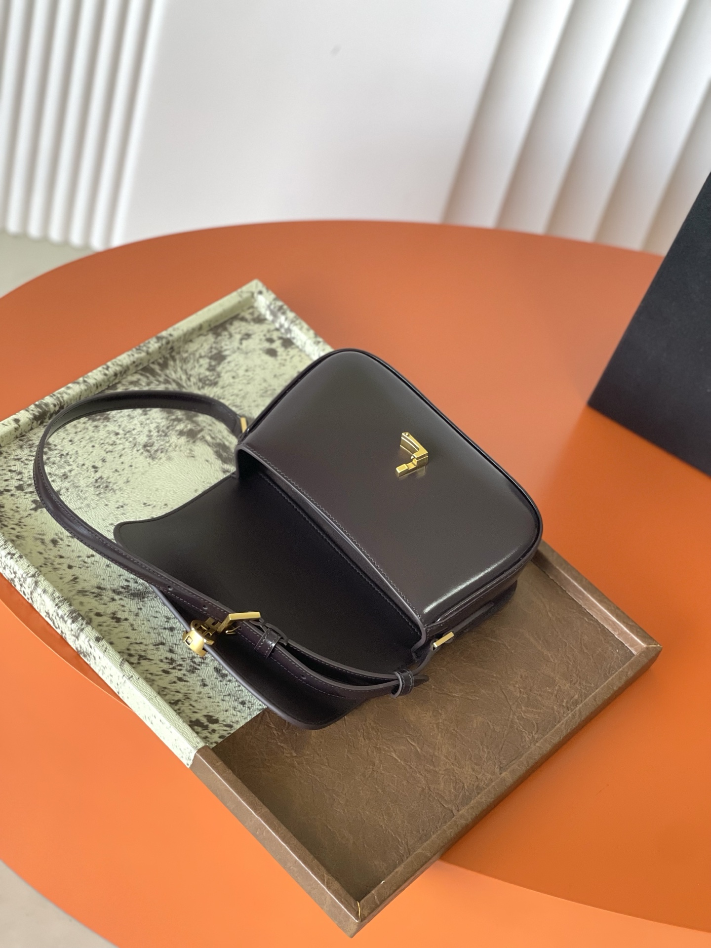 YS L Solferino LeatherBag-18x13x6.5CM