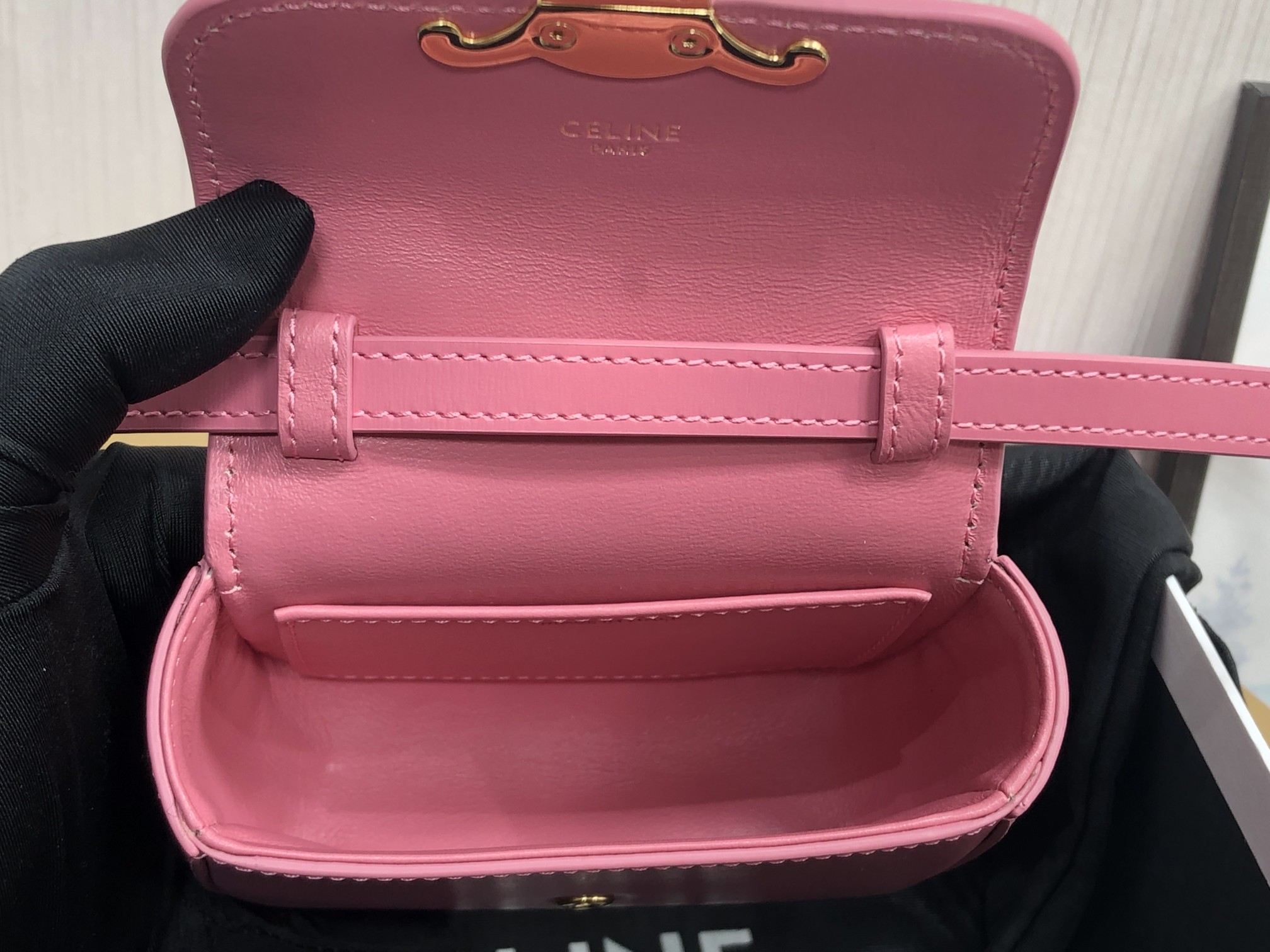 Ce**e triomphe shoulder bag-11*8*4cm