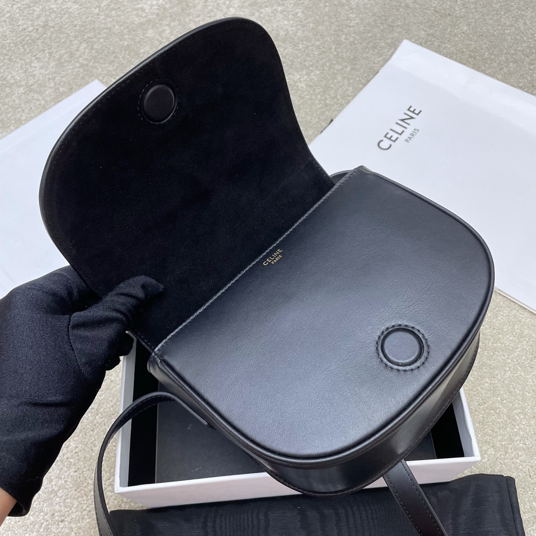 Ce**e folco cuir triomphe bag-18.5*15*7cm