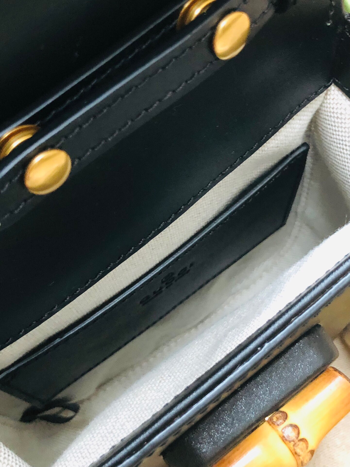 G*u*i bamboo mini handbag-14*16*4cm