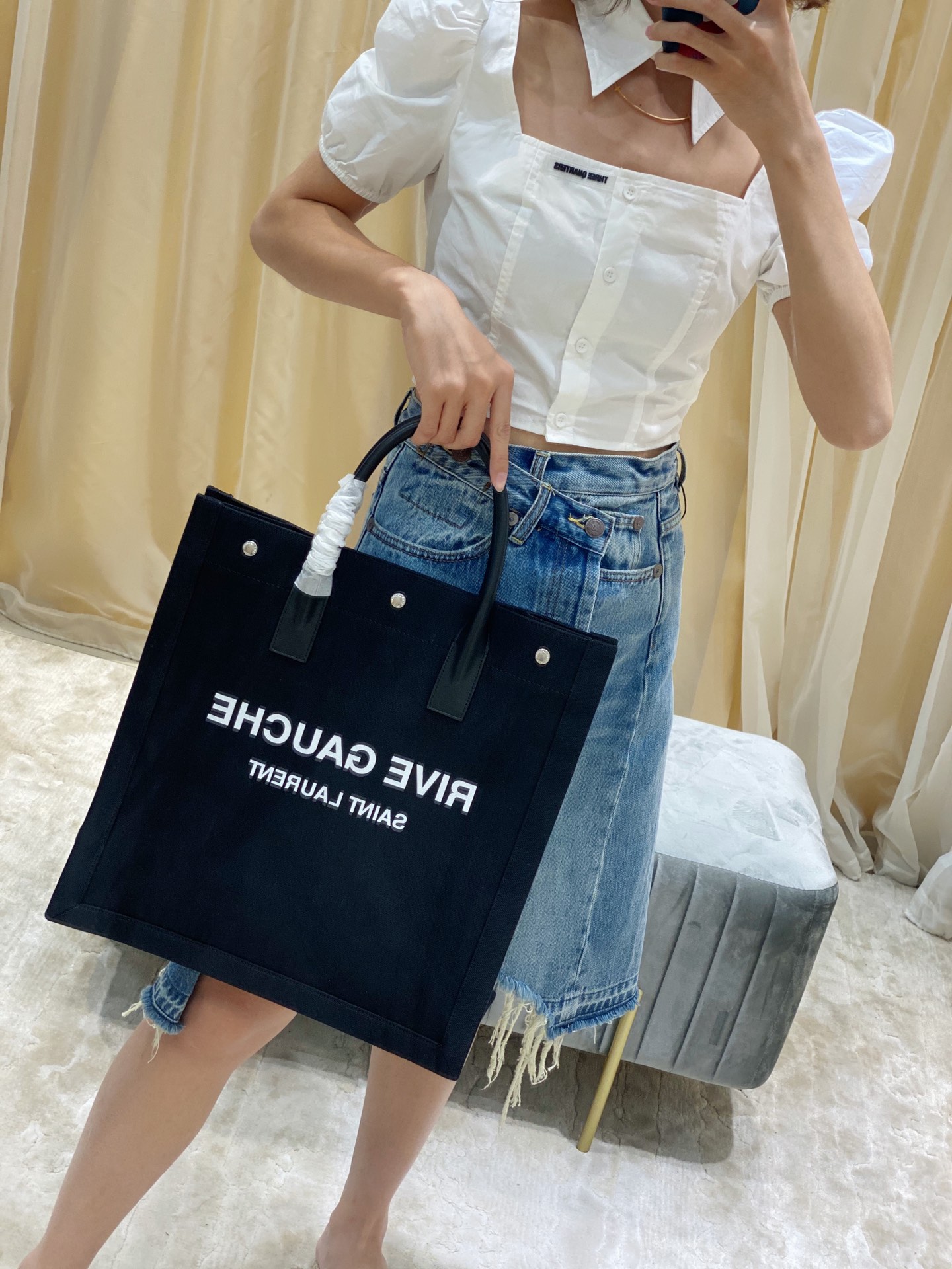 Y*L rive gauche tote bag-37.5*38*17cm