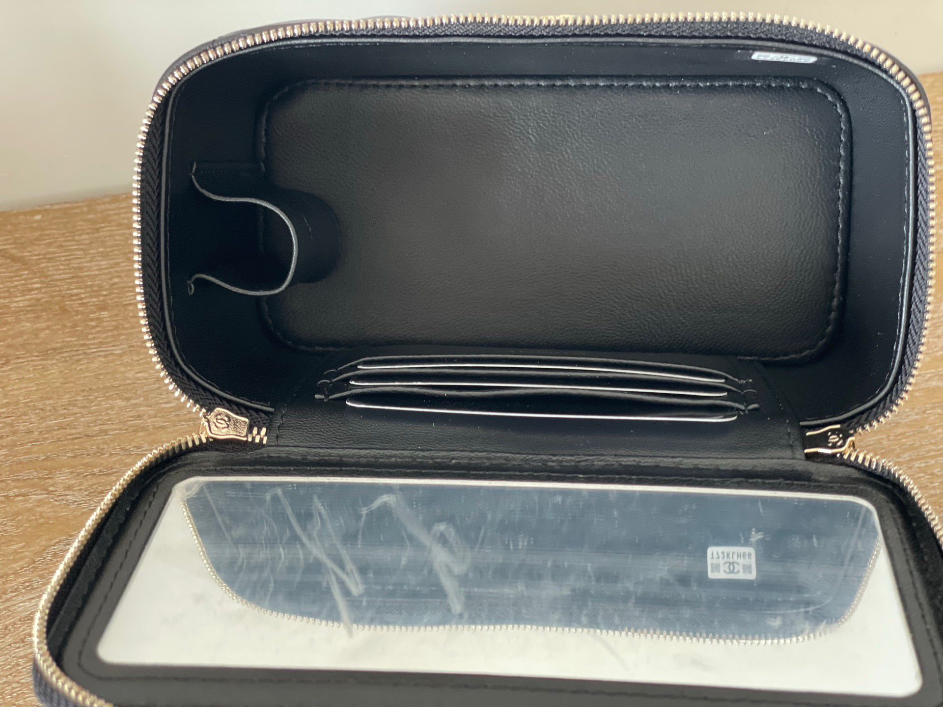 Ch@nel Cosmetic Bag-Caviar-BAG-2365324